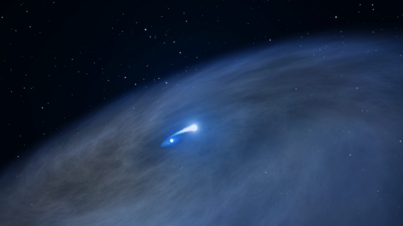 Обои космический телескоп Хаббл, звезда, НАСА, атмосфера, космическое пространство в разрешении 1366x768