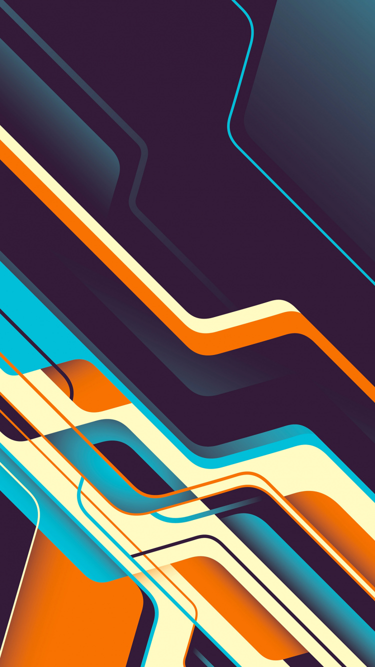 Обои Апельсин, графический дизайн, дизайн, зеленый, гитара аксессуар в разрешении 750x1334