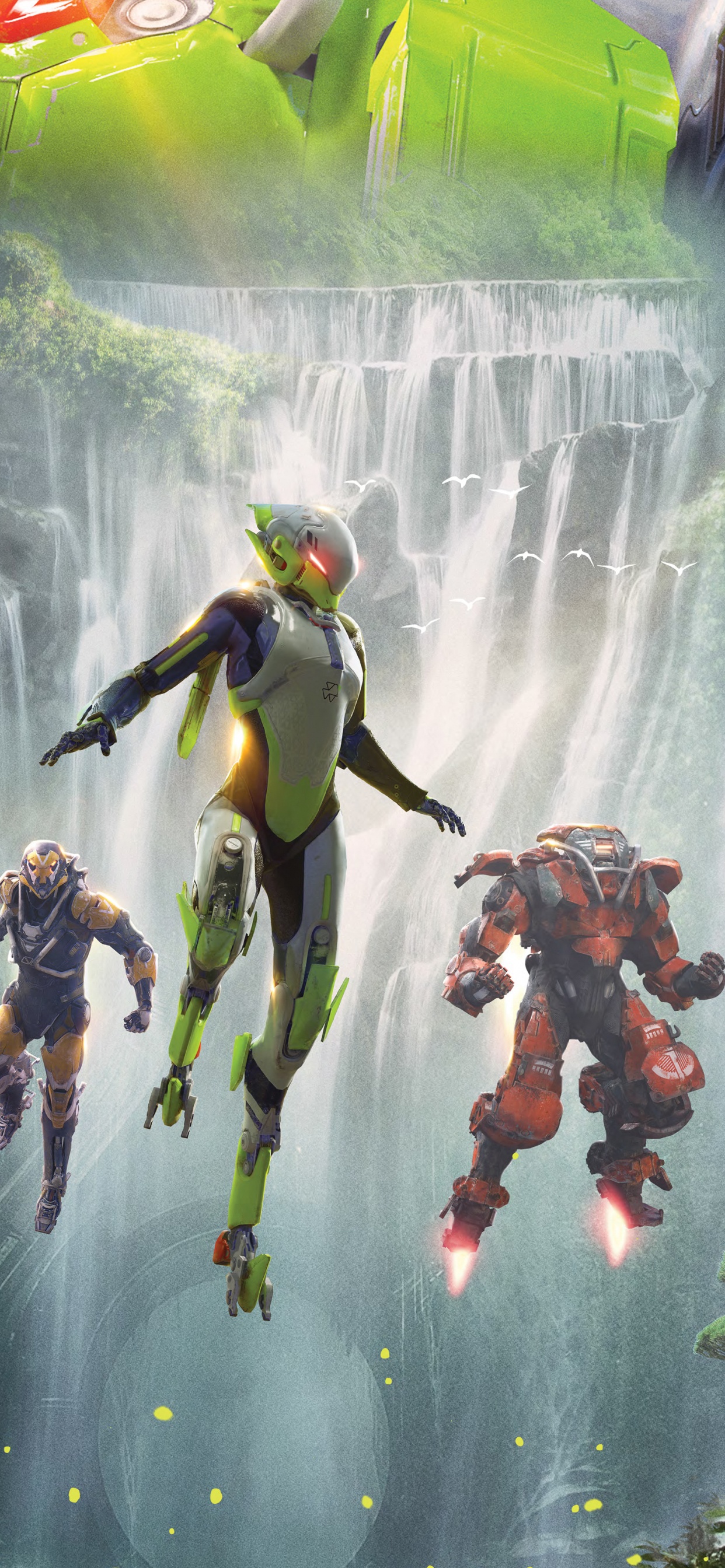 Обои electronic arts, bioware, зеленый, растение, гимн перехватчик в разрешении 1242x2688