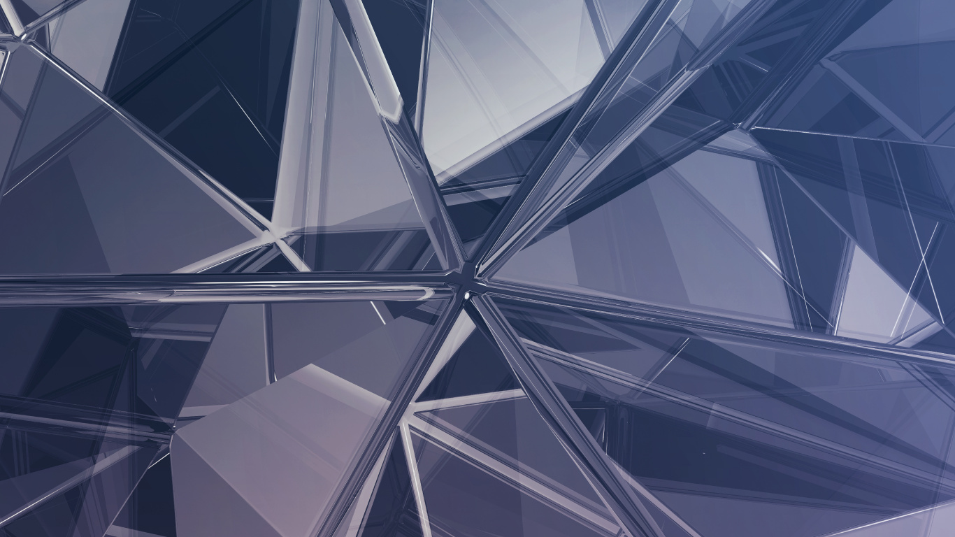 Обои синий, архитектура, линия, узор, треугольник в разрешении 1366x768