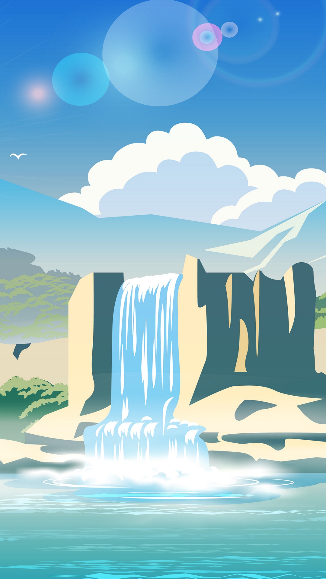 Обои иллюстрация, векторная графика, картинка, графика, рисование в разрешении 1080x1920