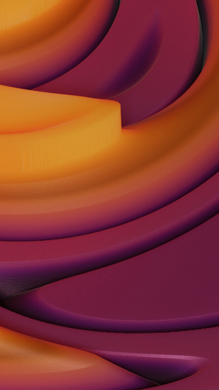 Обои Фиолетовый, сотовый телефон, круг, Апельсин, арт в разрешении 750x1334