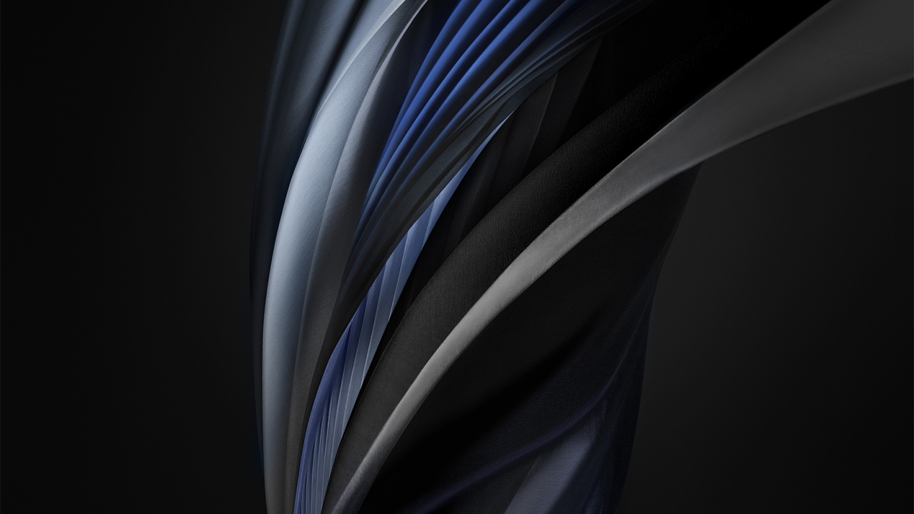 Обои яблоко, ios, смартфон, темнота, черный в разрешении 1280x720