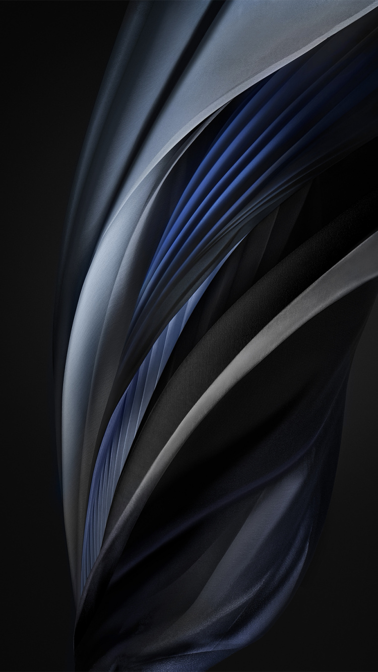 Обои яблоко, ios, смартфон, темнота, черный в разрешении 750x1334