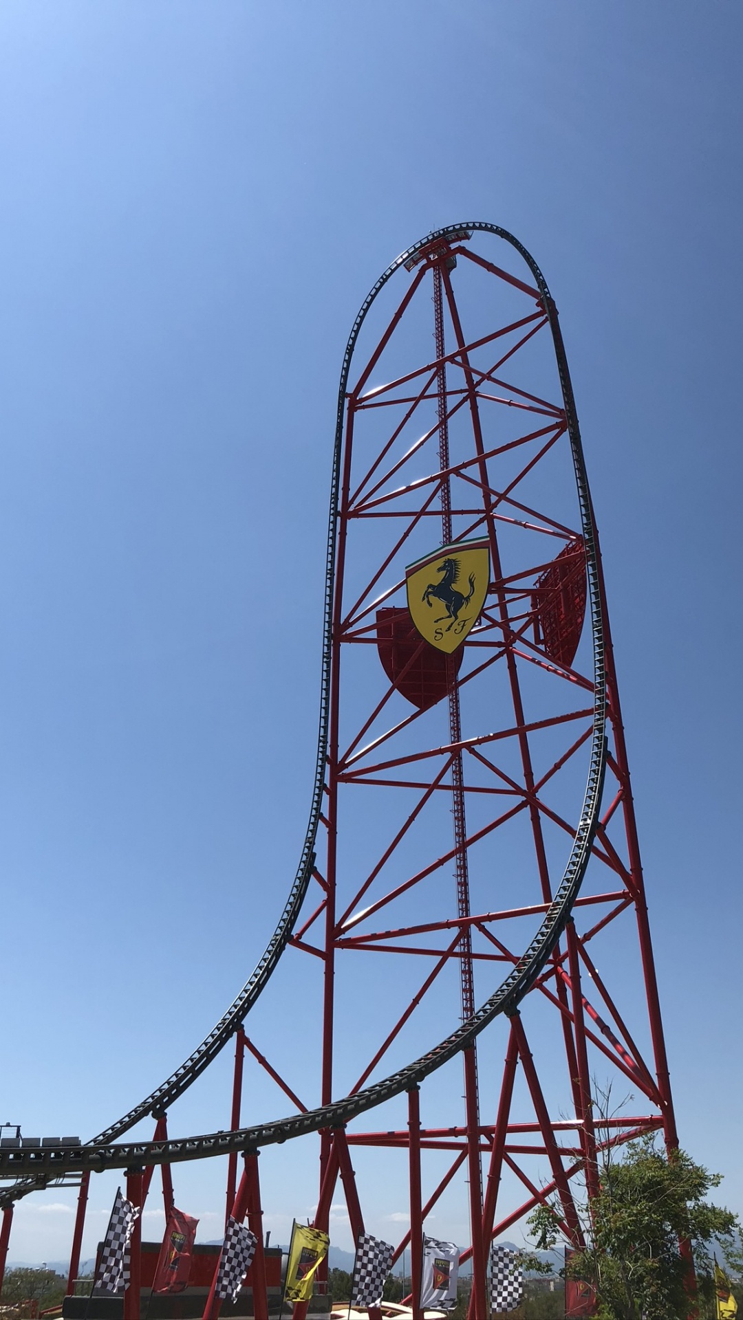 Обои горки, колесо обозрения, досуг, ориентир, железо в разрешении 1080x1920