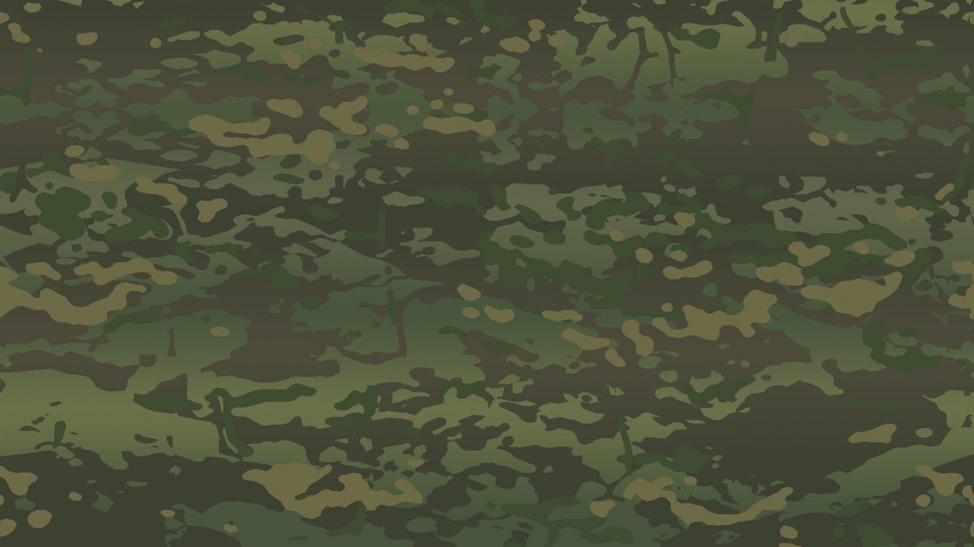 Обои военный камуфляж, камуфляж, зеленый, узор, дизайн в разрешении 1366x768