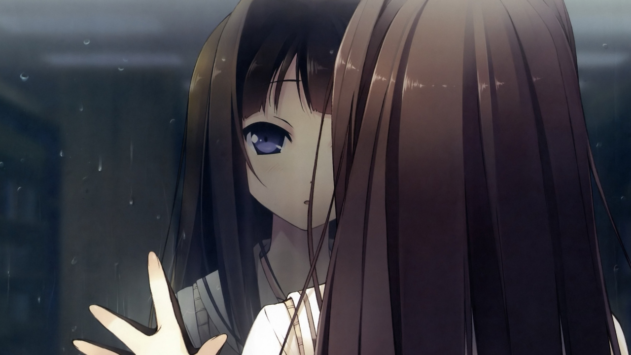 Обои аниме, Манга, иллюстрация, снимок, девушка в разрешении 1280x720