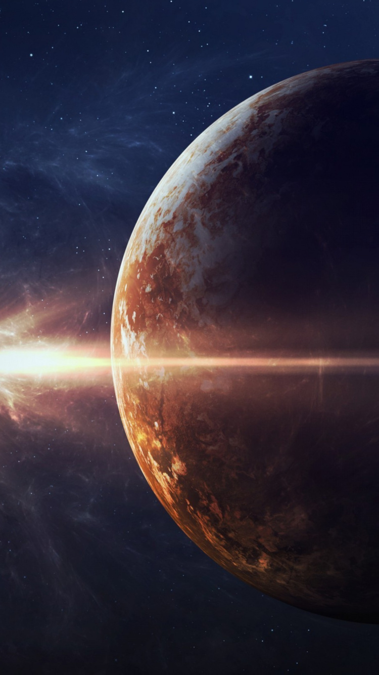 Обои планета, земля, космическое пространство, атмосфера, астрономический объект в разрешении 750x1334