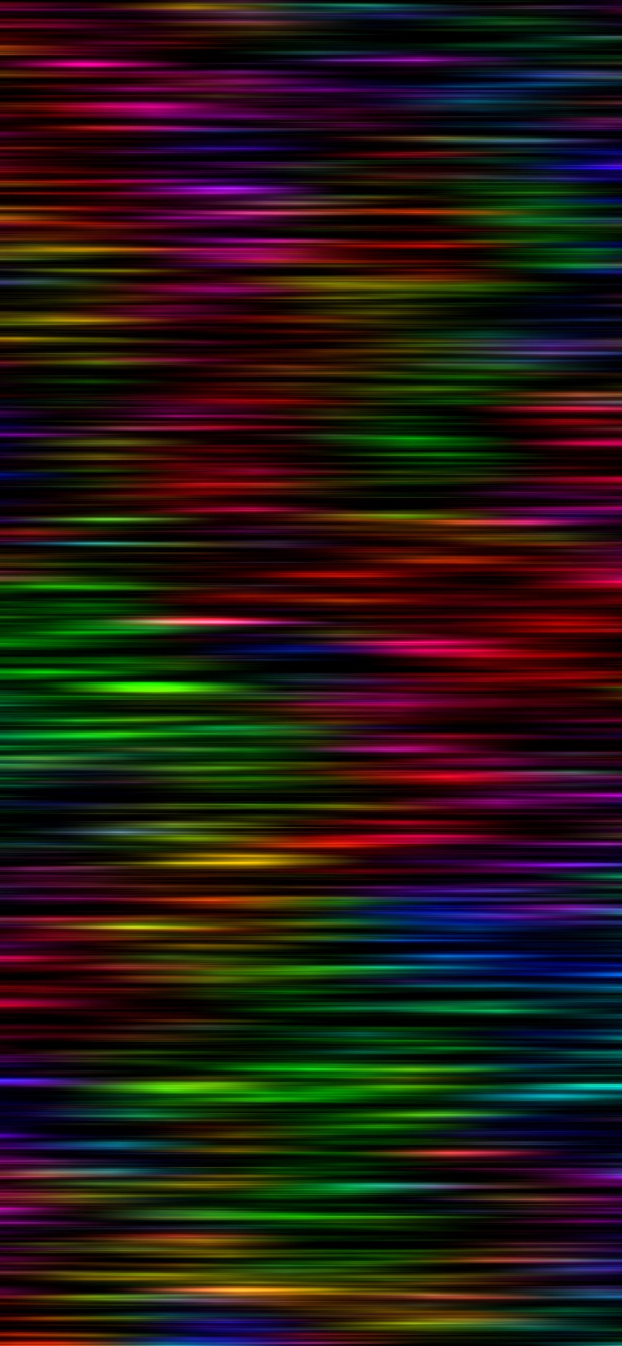 Обои свет, графика, зеленый, неон, пурпур в разрешении 1242x2688