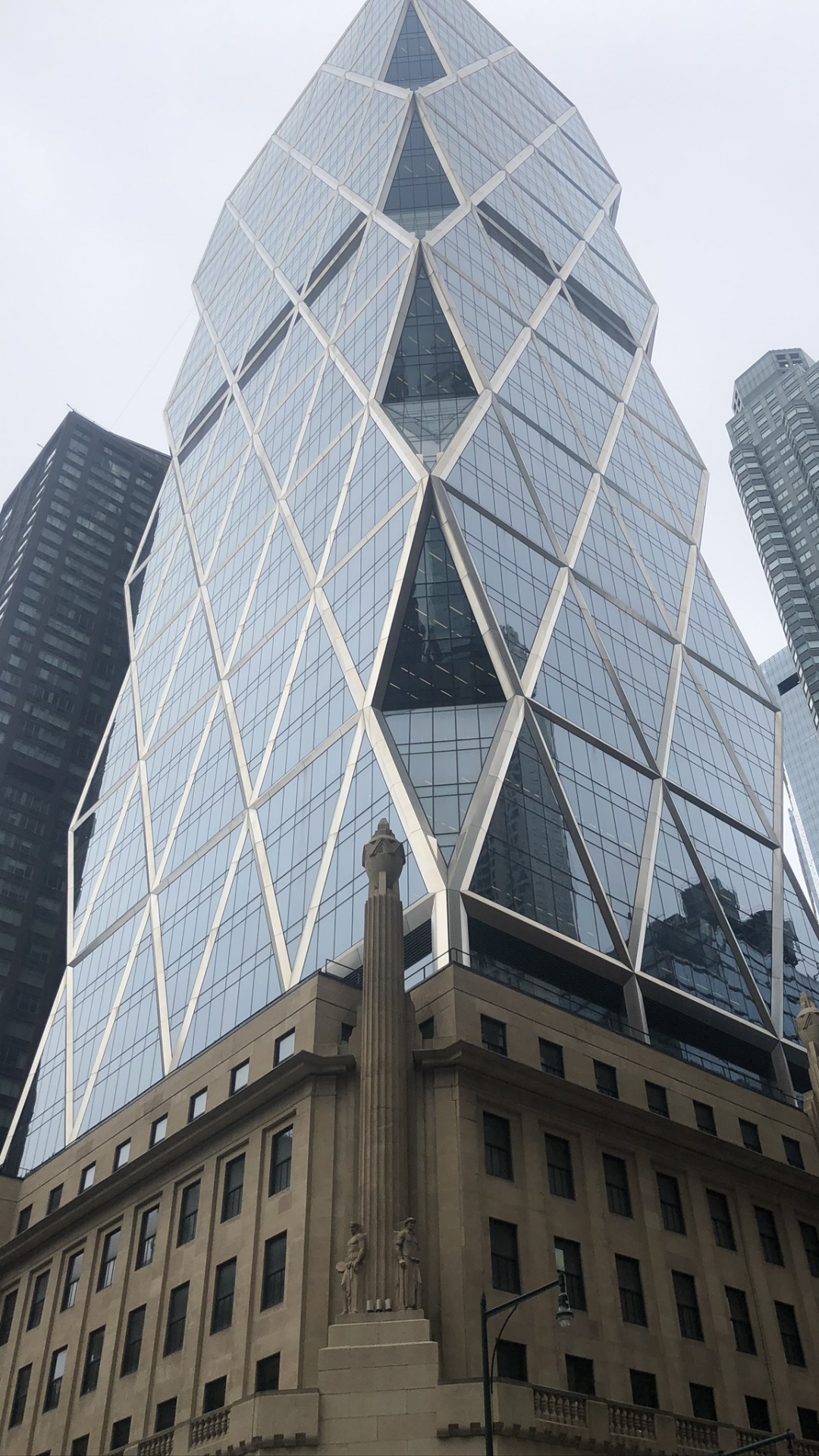 Обои Нью-Йорк, небоскреб, дневное время, архитектура, башня в разрешении 1080x1920