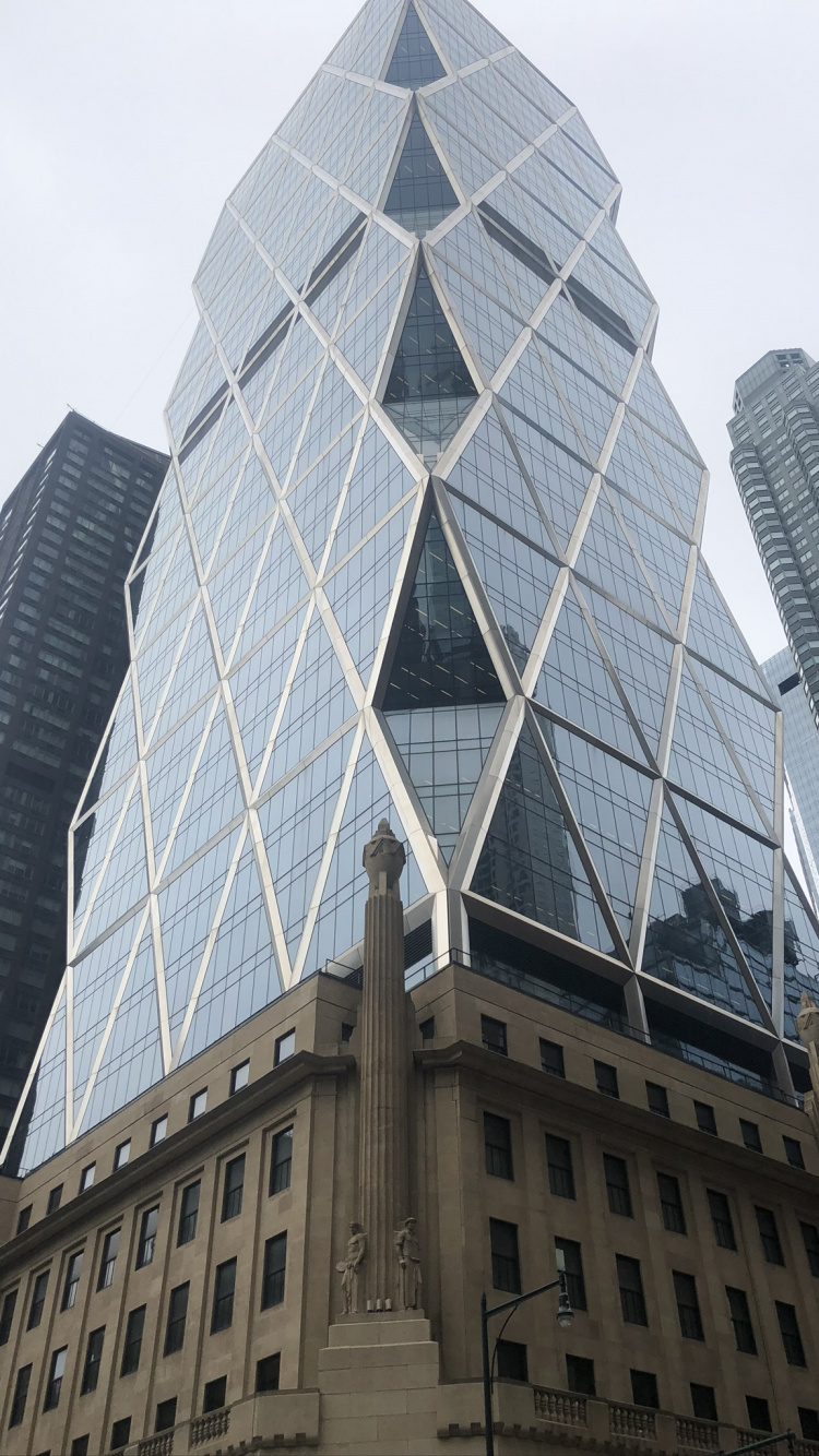 Обои Нью-Йорк, небоскреб, дневное время, архитектура, башня в разрешении 750x1334