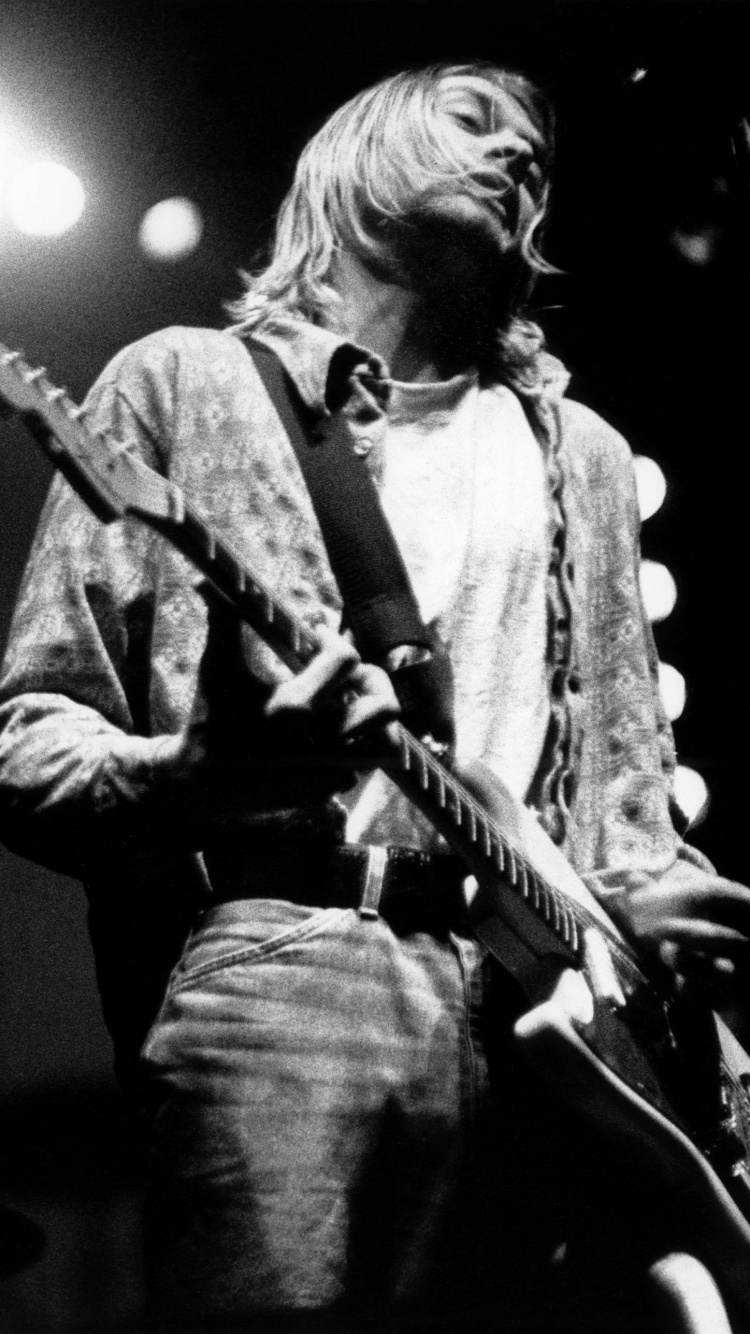 Обои нирвана, гранж, музыкант, Представление, музыка в разрешении 750x1334