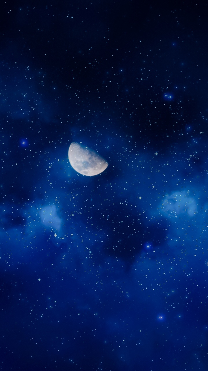 Обои Галактика, Астрономия, звезда, синий, атмосфера в разрешении 720x1280