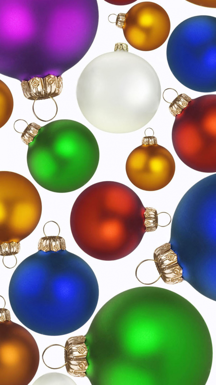 Обои Рождественский день, Новый год, праздник, рождественский орнамент, Рождественские украшения в разрешении 750x1334