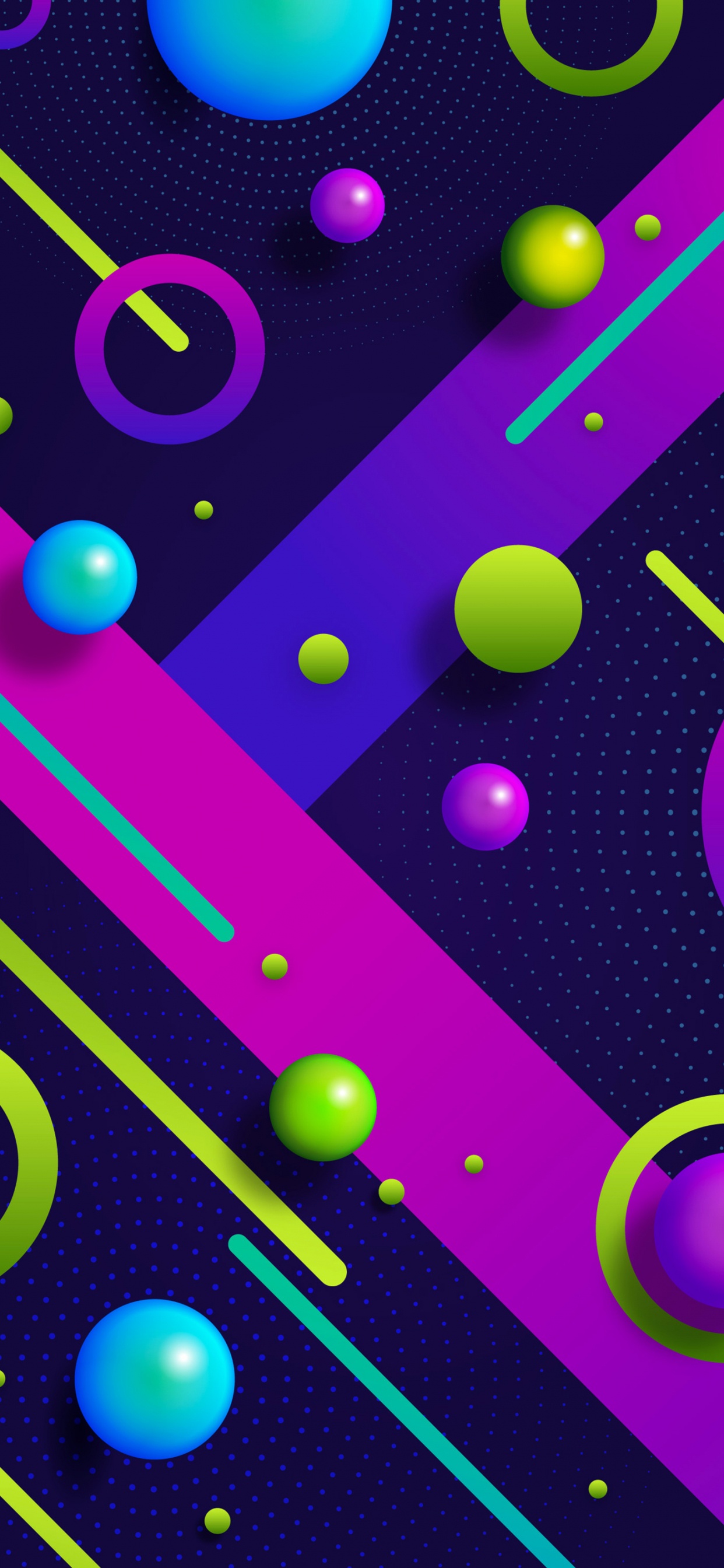 Обои свет, графический дизайн, дизайн, красочность, природа в разрешении 1242x2688