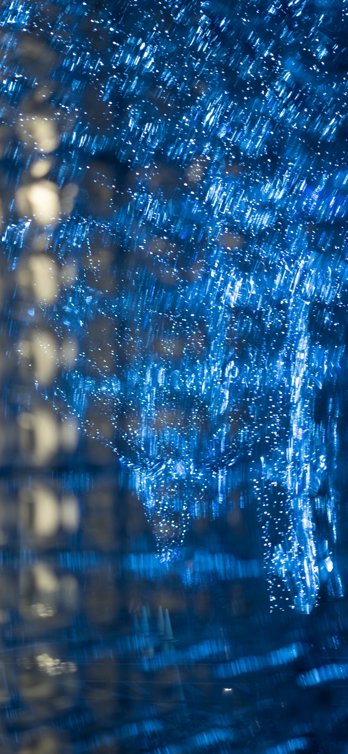 Обои синий, вода, синий кобальт, электрик, отражение в разрешении 1125x2436