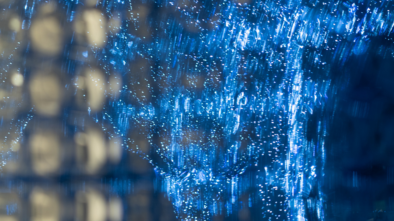 Обои синий, вода, синий кобальт, электрик, отражение в разрешении 1366x768