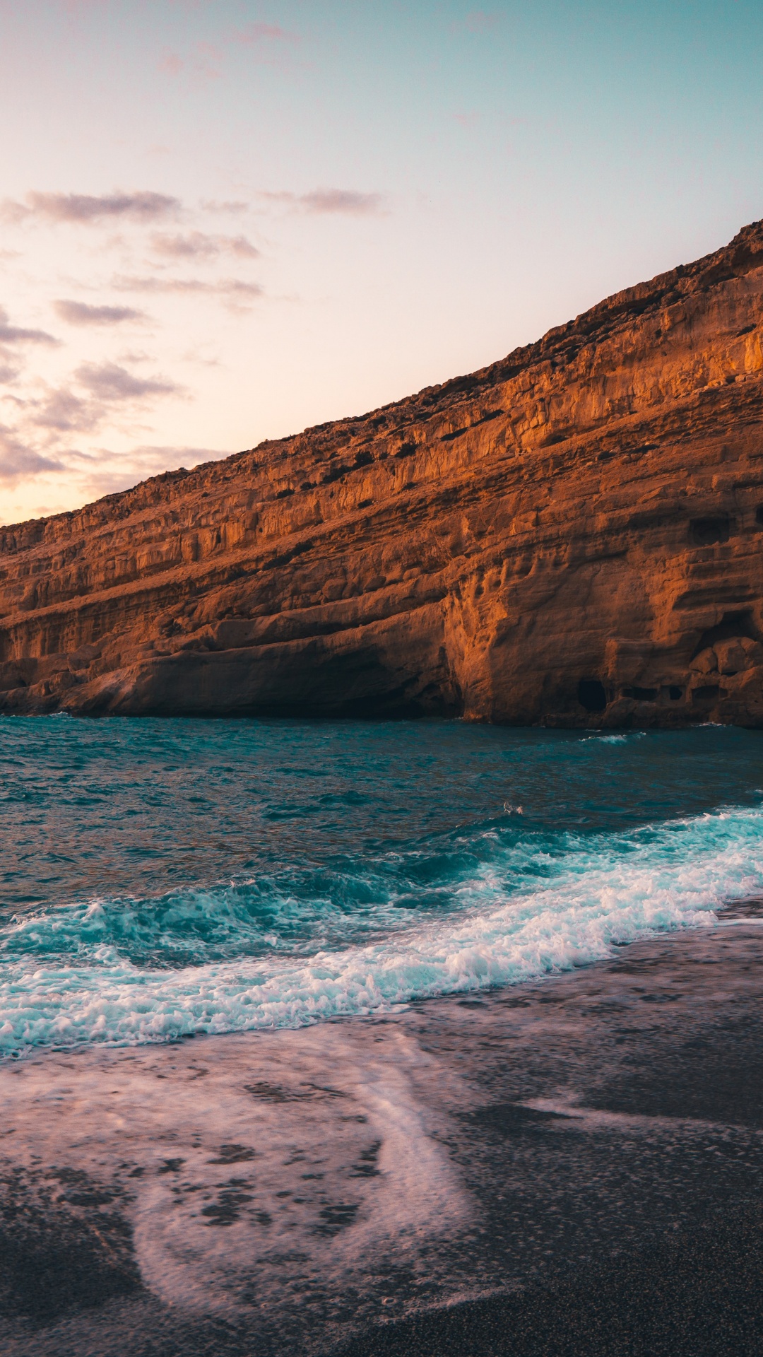 Обои пляж матала, матала, сейтан лимания, пляж аммудара, Коммос Бич в разрешении 1080x1920