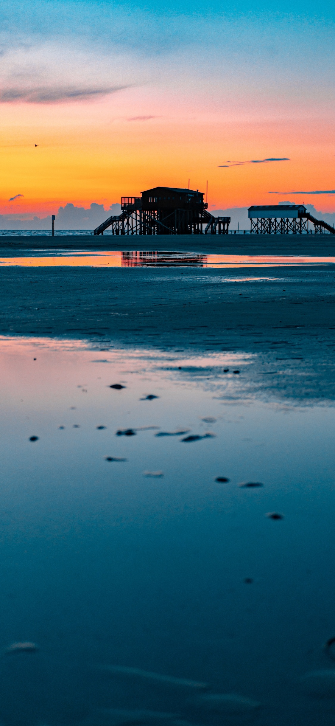 Обои море, водоем, синий, вода, океан в разрешении 1125x2436