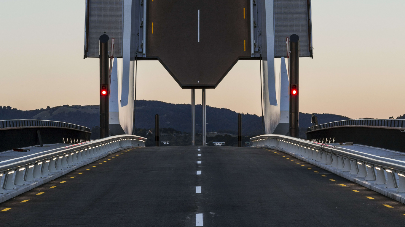 Обои мост, архитектура, Реки Htea, фасад, небо в разрешении 1366x768