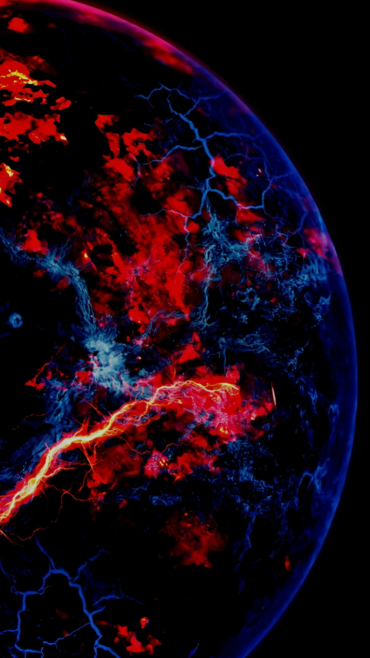 Обои атмосфера, идея, мир, астрономический объект, арт в разрешении 750x1334
