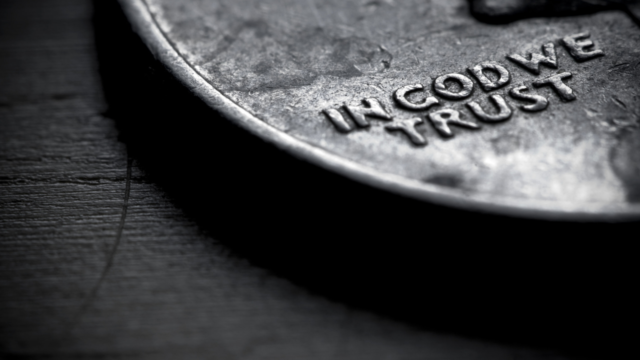 Обои монета, черный и белый, черный, черная, монохром в разрешении 1280x720