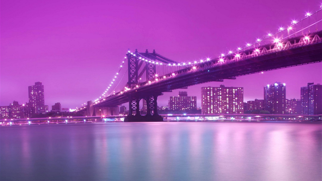 Фиолетовый фон город
