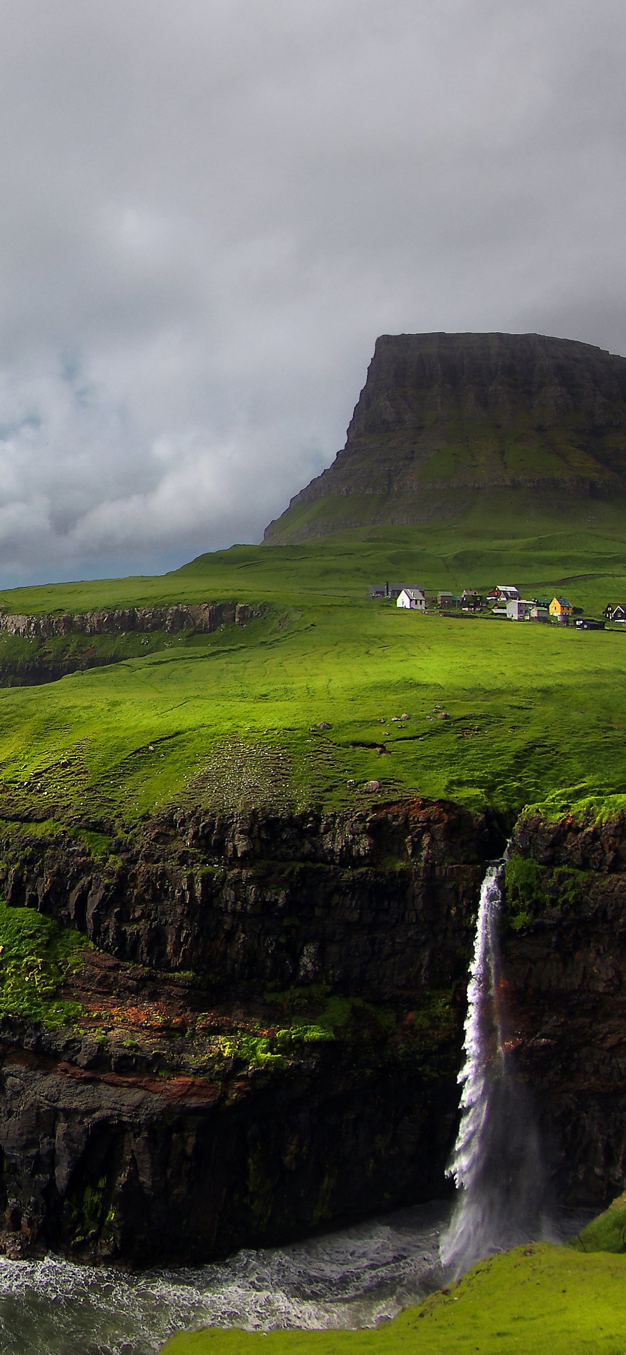 Обои природа, побережье, обрыв, море, прибрежные и океанические рельефы в разрешении 1242x2688