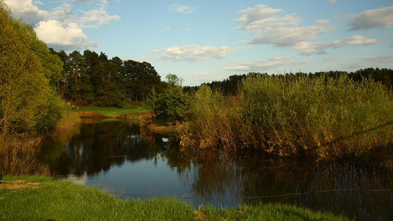 Обои пейзаж, природа, отражение, вода, природный заповедник в разрешении 1280x720