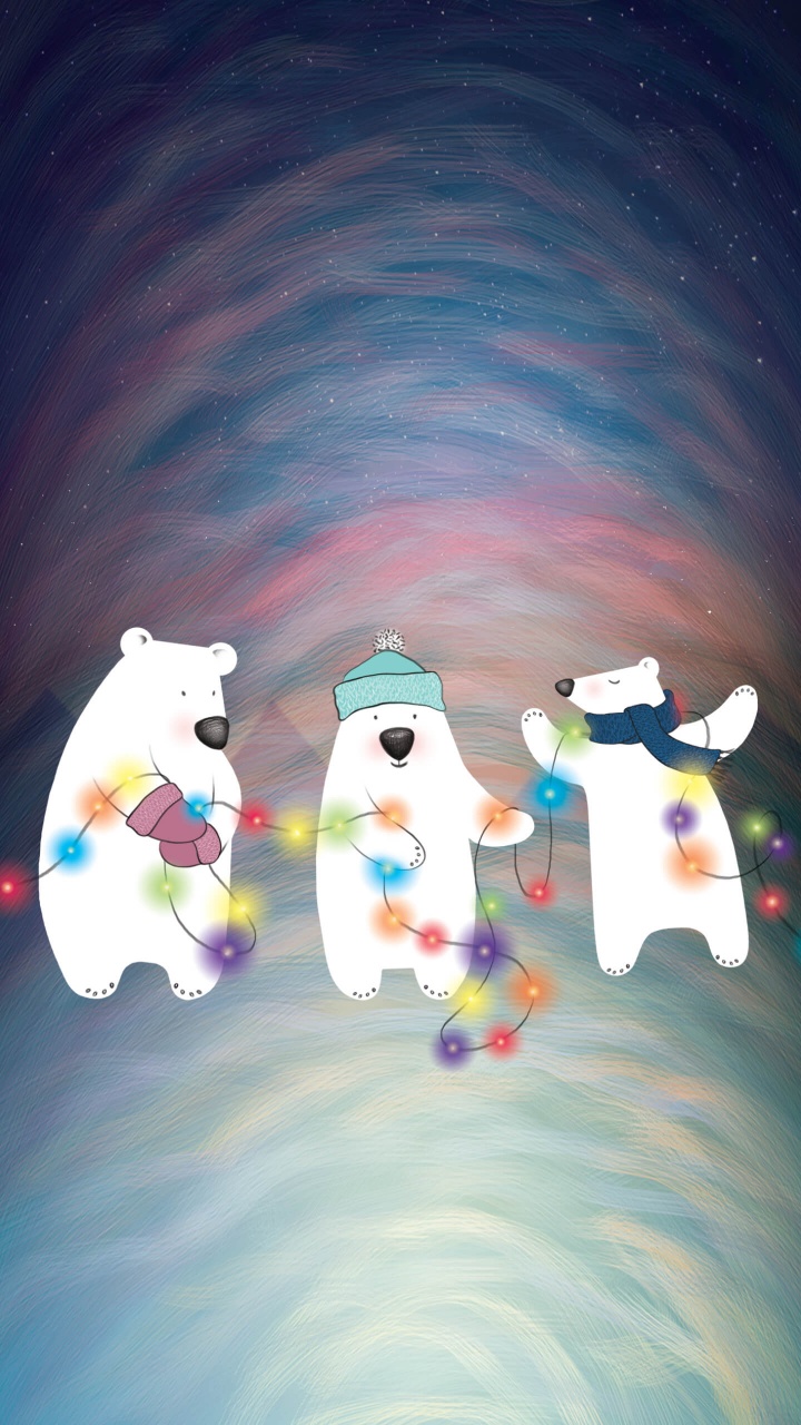 Обои мультфильм, Снеговик, мир, арт, Счастлив в разрешении 720x1280