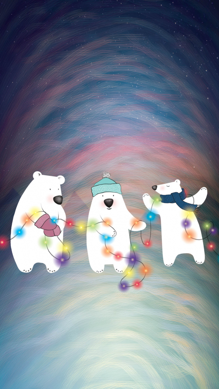 Обои мультфильм, Снеговик, мир, арт, Счастлив в разрешении 750x1334