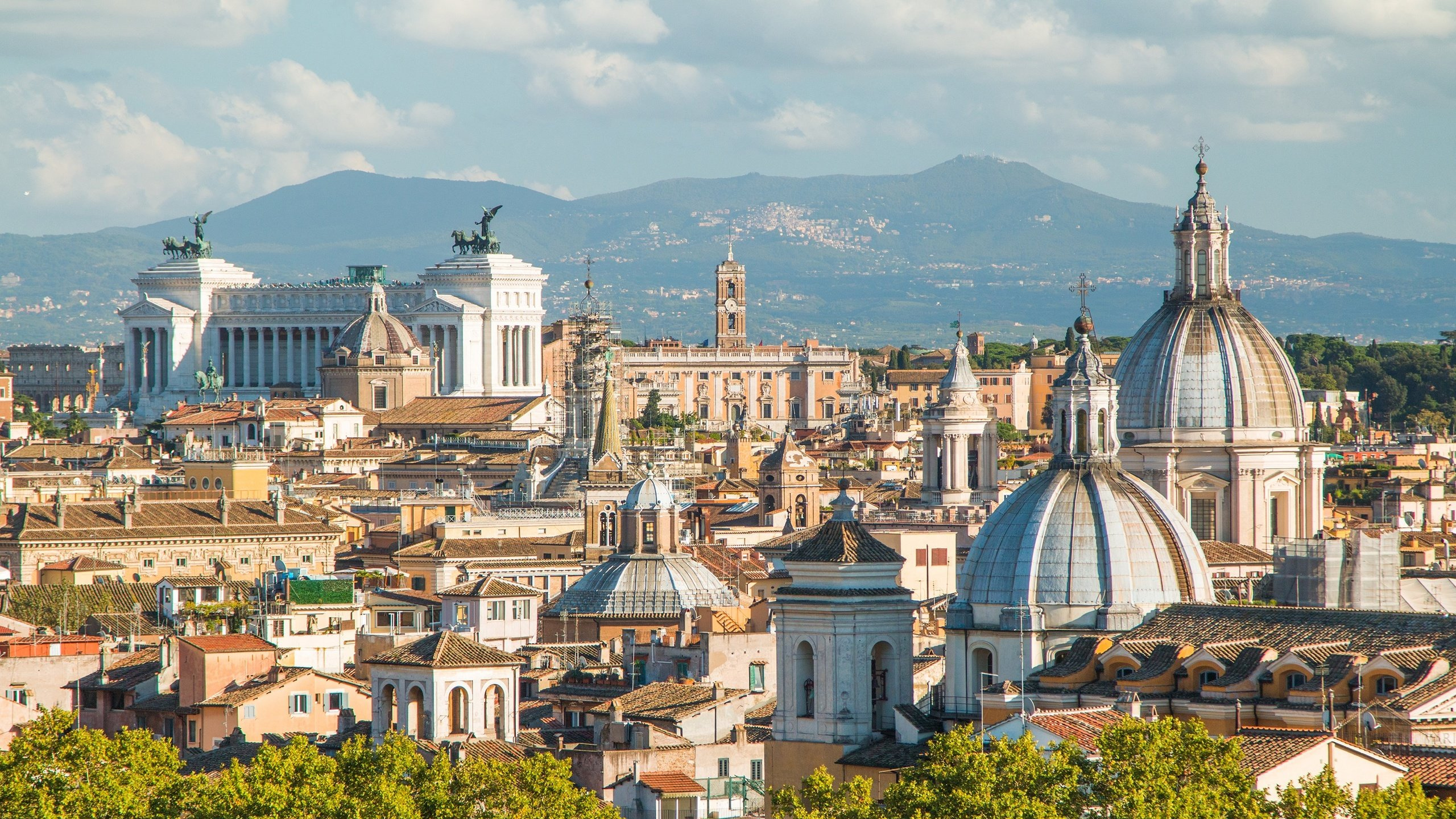 Обои Рим, город, городской район, городок, ориентир в разрешении 2560x1440
