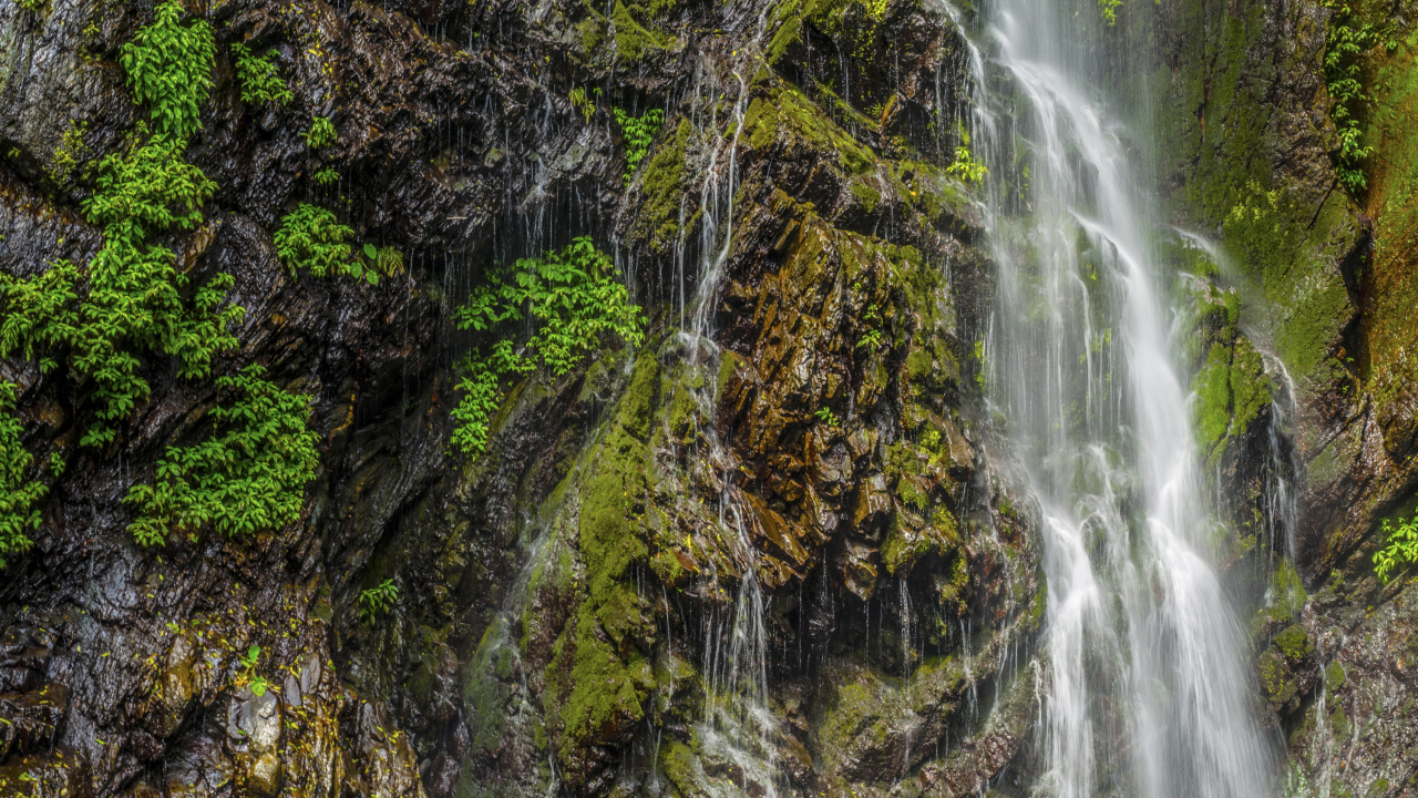 Обои Киото, водопад, гидроресурсы, водоем, природа в разрешении 1280x720