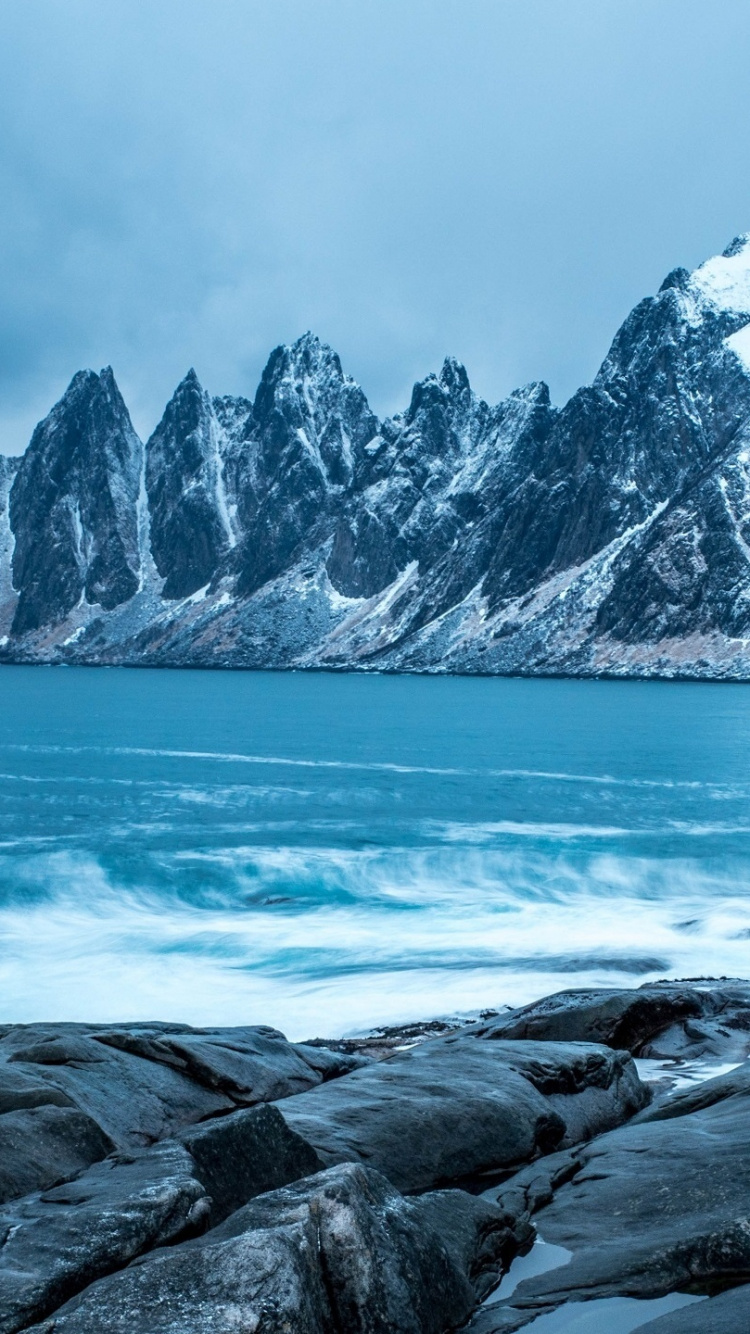 Обои море, гора, океан, пустыня, Сенья в разрешении 750x1334