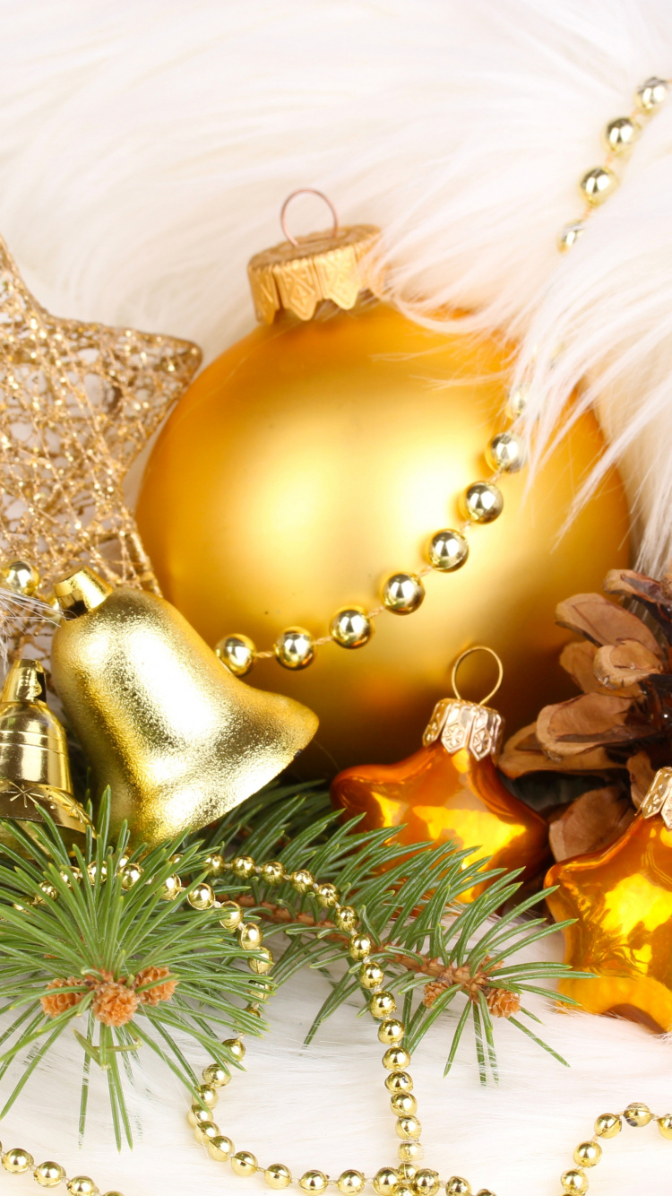 Обои Рождественский день, Новый год, рождественский орнамент, Рождественские украшения, Рождество в разрешении 750x1334