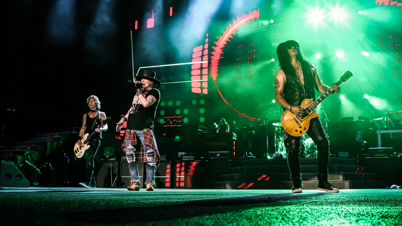 Обои Not in This Lifetime Tour, Guns N Roses, рокконцерт, Представление, развлечение в разрешении 1280x720