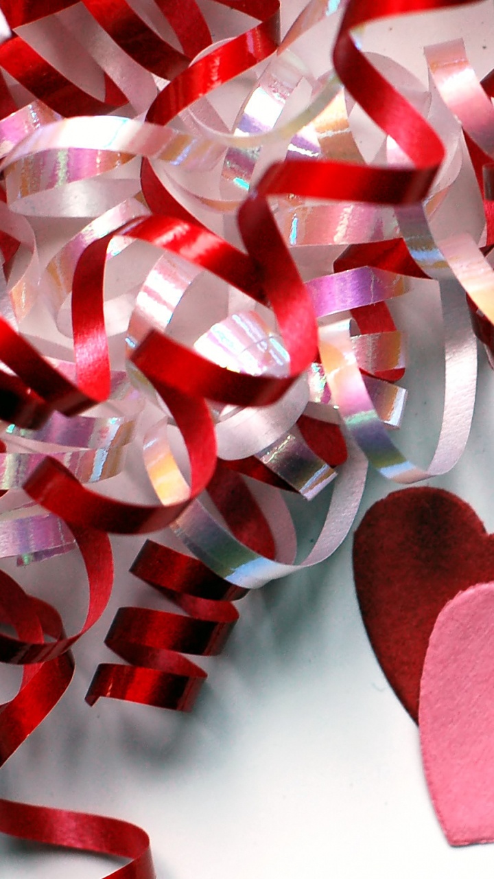 Обои День Святого Валентина, сердце, розовый, красный цвет, любовь в разрешении 720x1280