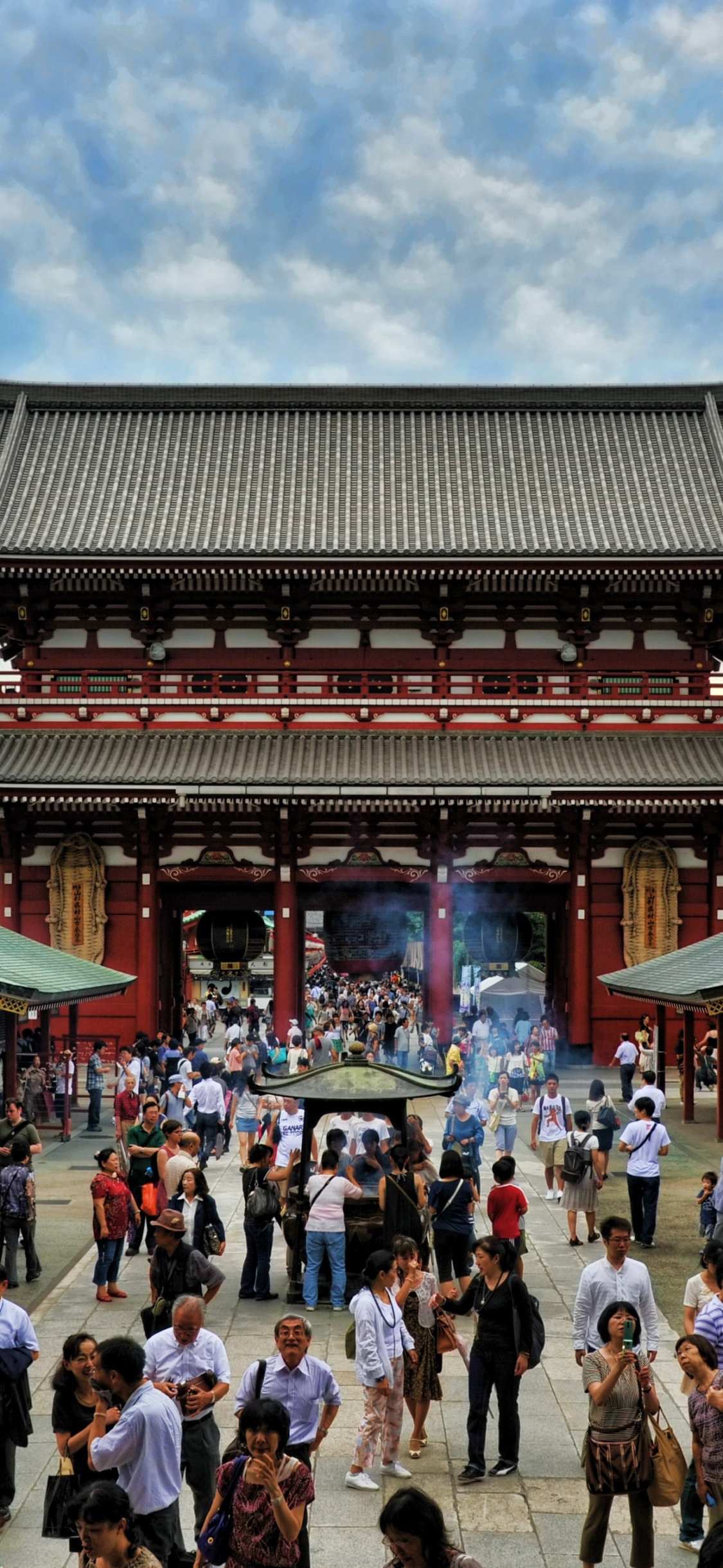 Обои hzmon, Сенс-Цзи, путешествие, достопримечательность, китайская архитектура в разрешении 1125x2436