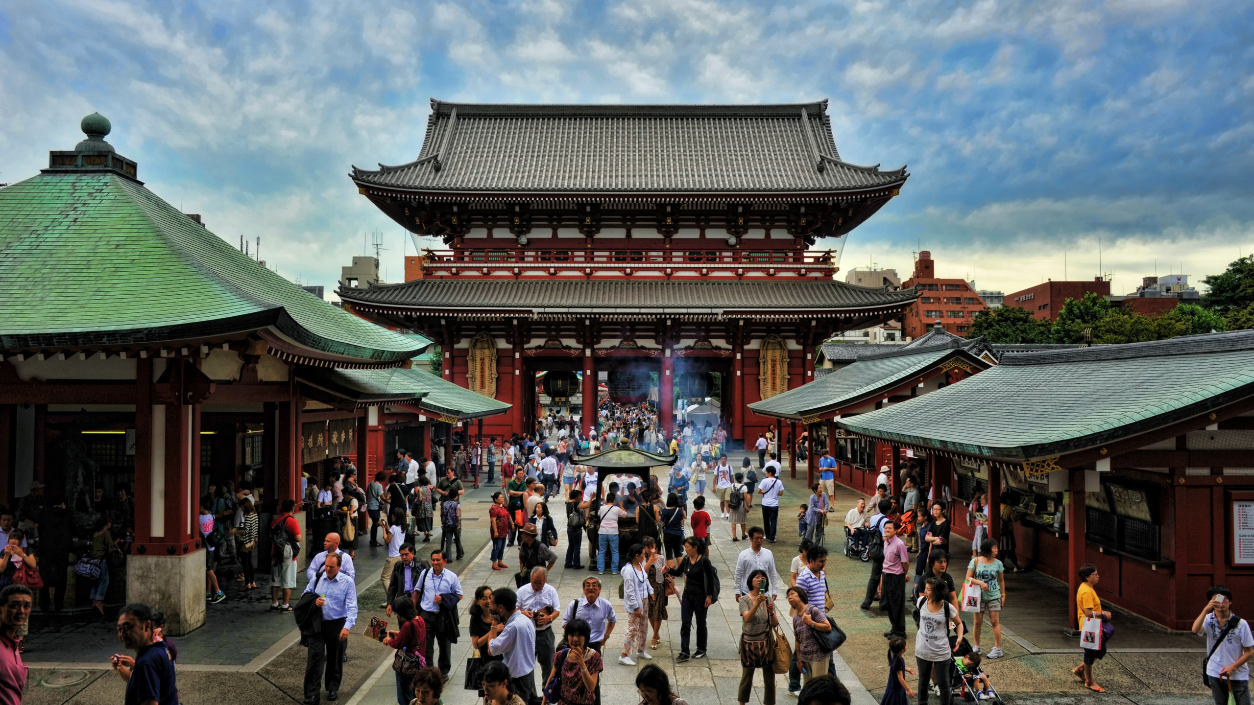 Обои hzmon, Сенс-Цзи, путешествие, достопримечательность, китайская архитектура в разрешении 2560x1440