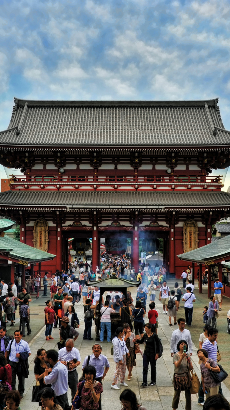 Обои hzmon, Сенс-Цзи, путешествие, достопримечательность, китайская архитектура в разрешении 750x1334