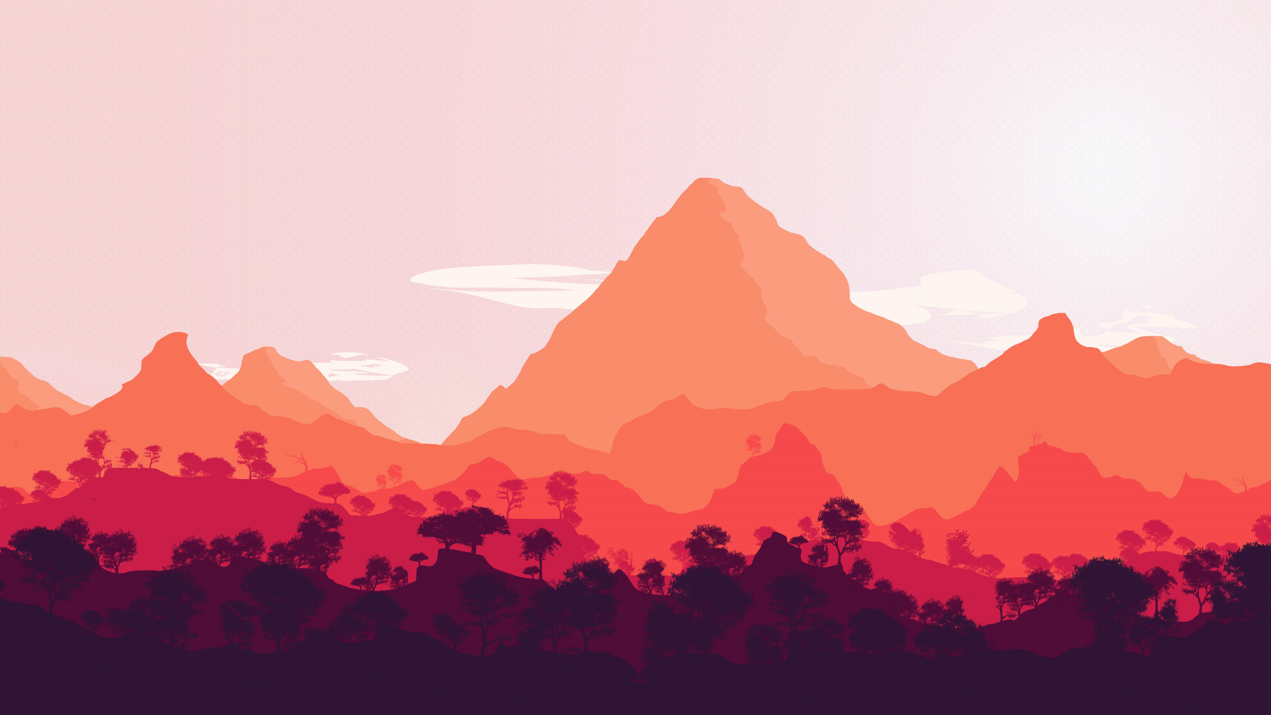 Обои Firewatch, гора, экорегион, пейзаж, горизонт в разрешении 2560x1440