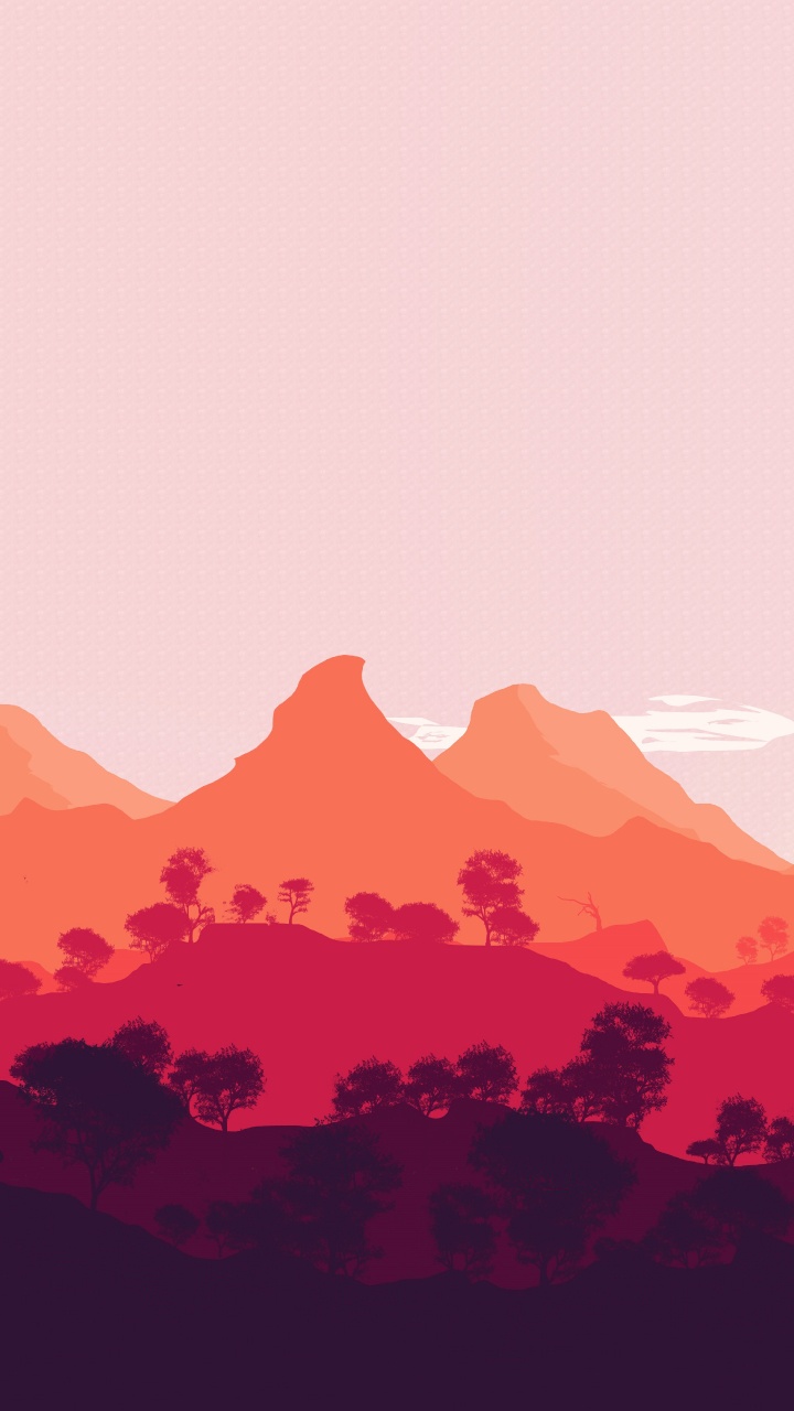 Обои Firewatch, гора, экорегион, пейзаж, горизонт в разрешении 720x1280