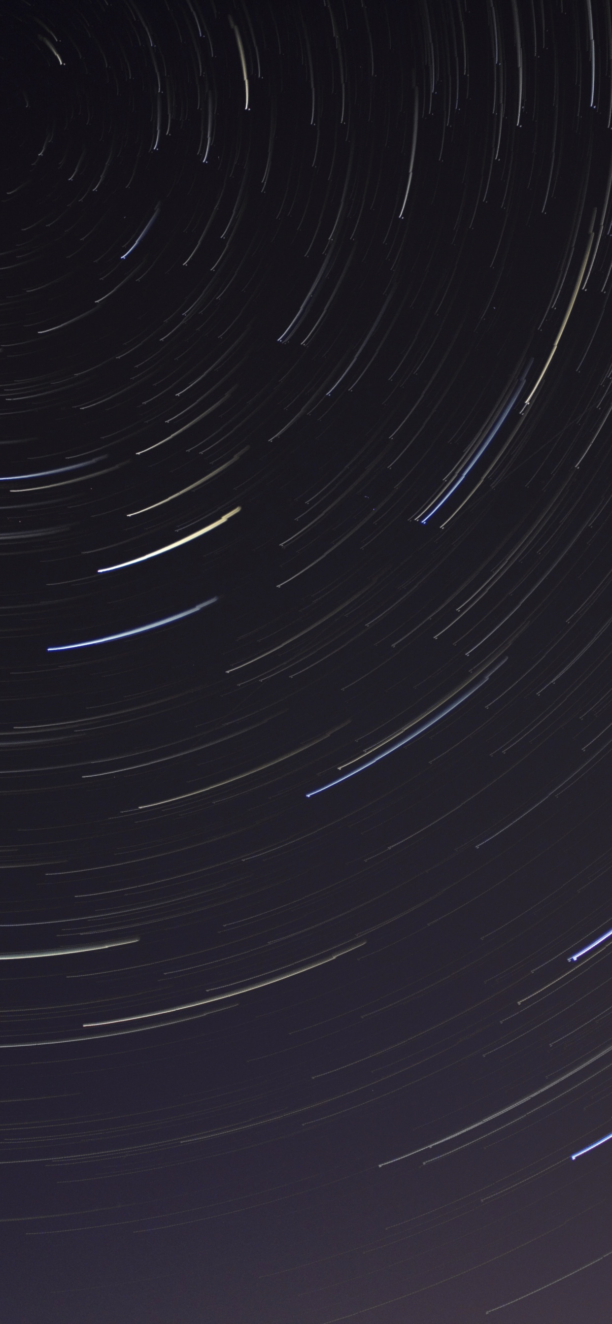 Обои космос, линия, Звездный след, астрономический объект, небо в разрешении 1242x2688