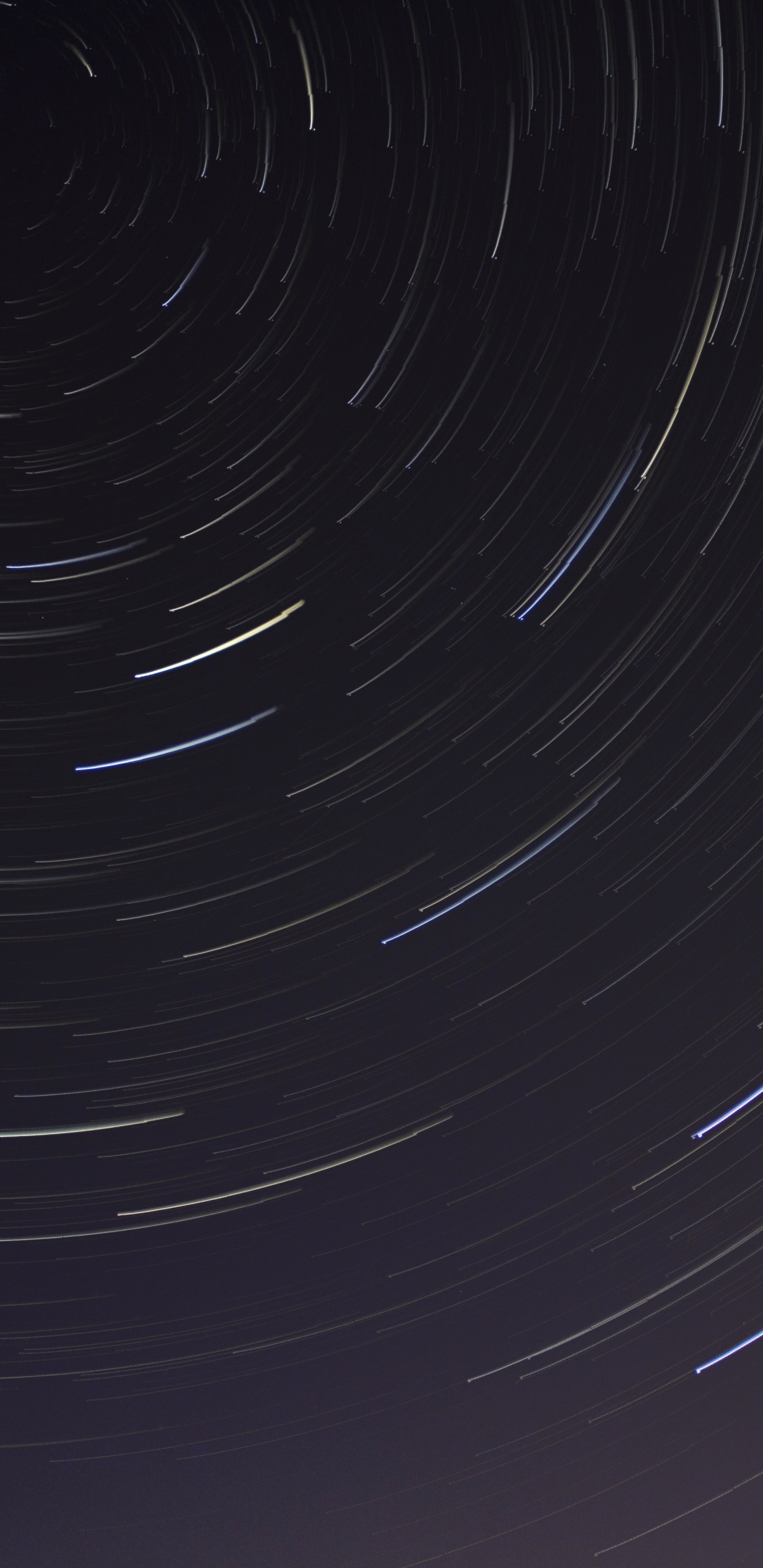 Обои космос, линия, Звездный след, астрономический объект, небо в разрешении 1440x2960