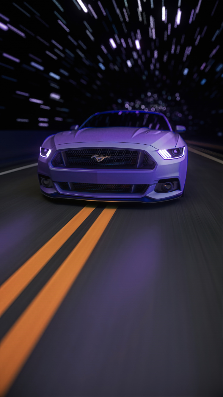 Обои форд мустанг 2022 года, легковые автомобили, компания Ford, спорткар, Шевроле камаро в разрешении 750x1334