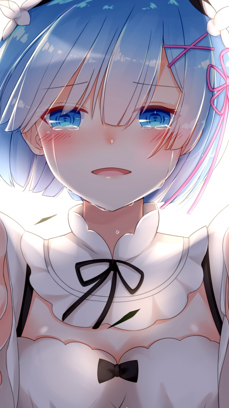 Обои аниме, мультфильм, иллюстрация, химэ вырезать, длинные волосы в разрешении 750x1334