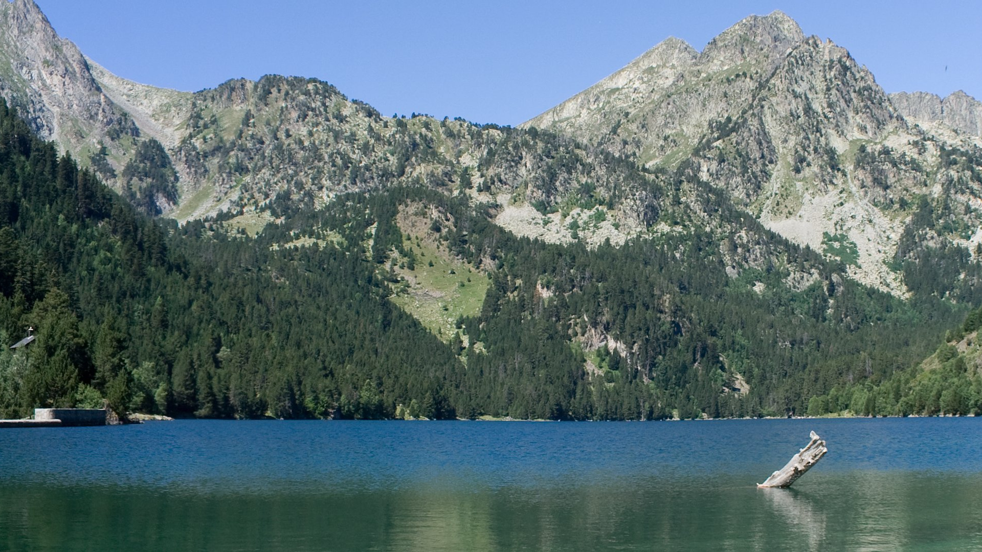 Обои гора, природа, озеро, каровое озеро, дикая местность в разрешении 1920x1080