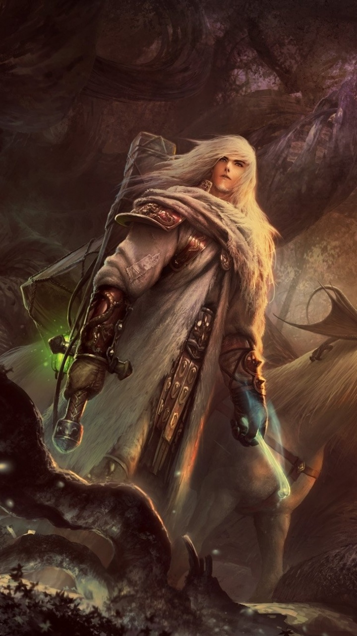 Обои фэнтези, мифология, дракон, темнота, компьютерная игра в разрешении 720x1280