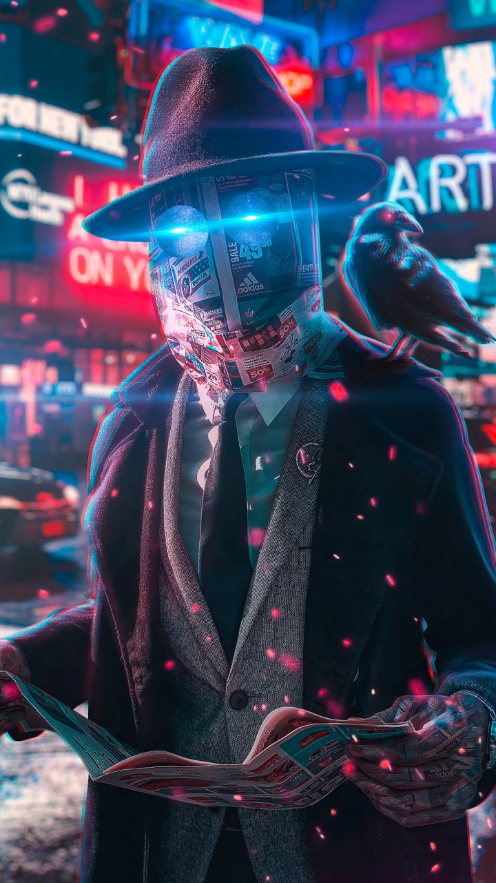 Обои неизвестный парень, свет, пурпур, фэшн, развлечение в разрешении 720x1280