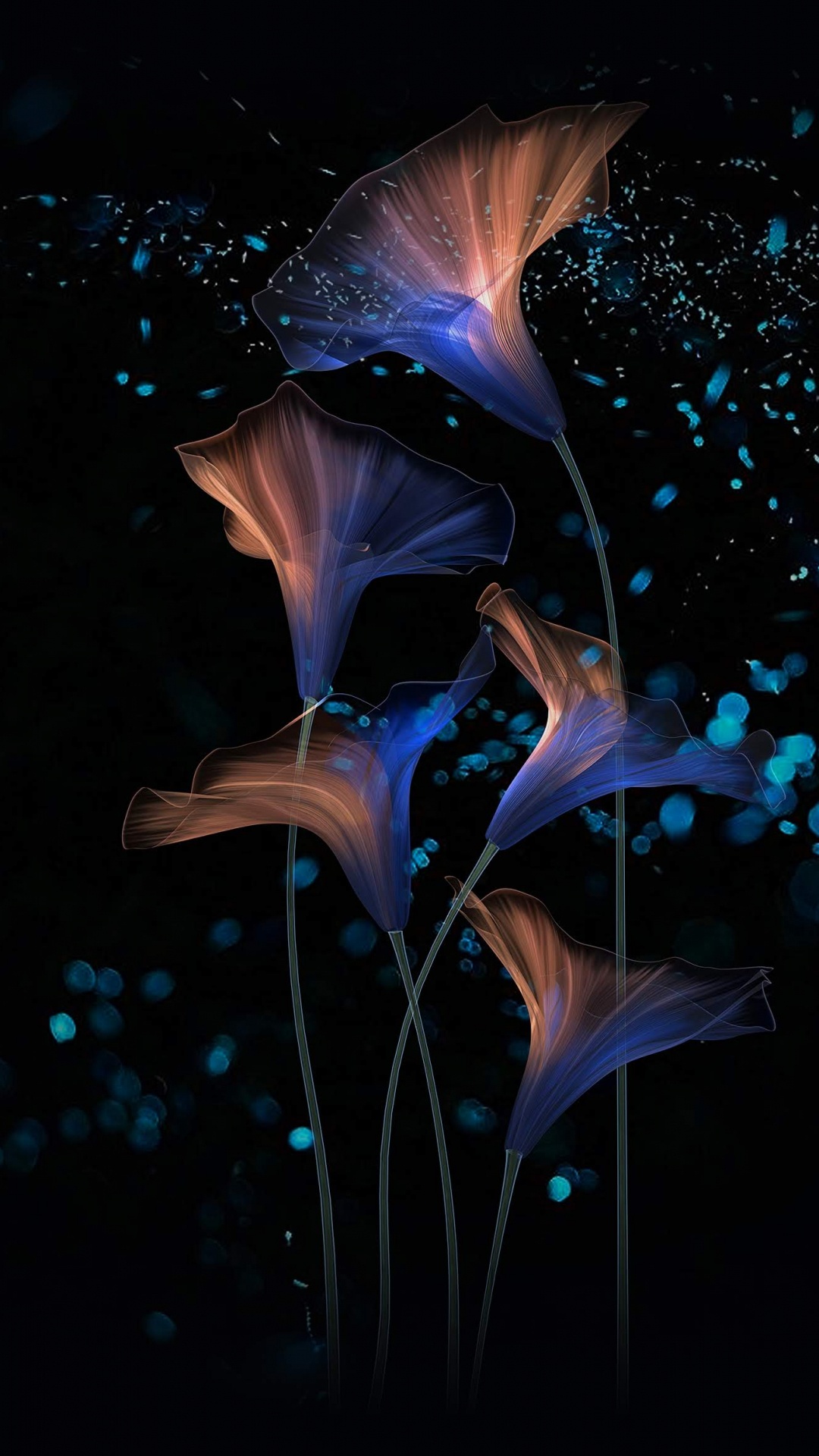 Обои Huawei, Honor Magic 2, красочный красивый волшебный, huawei honor, темнота в разрешении 1080x1920